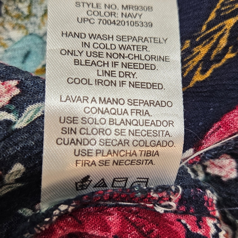 Bila Dress Womens XXL Maxi Boho Handkerchief Hem Floral Western Cottage Peasant - Picture 10 of 10